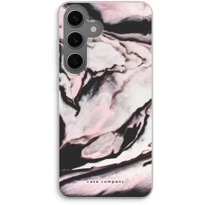 Afbeelding van Case Company® hoesje geschikt voor Samsung Galaxy S24 Roze stroom Soft Cover Telefoonhoesje Bescherming aan alle Kanten en Schermrand
