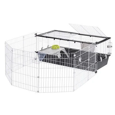 Afbeelding van Ferplast Parkhome 120 Uitloopren Dierenverblijf 118x164x56 cm Zwart