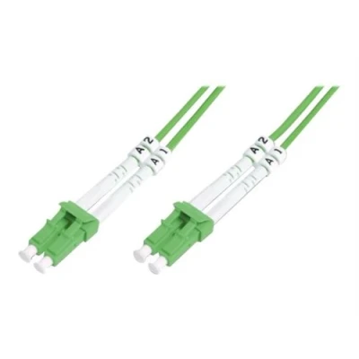 Image de DIGITUS Professional Cordon de raccordement LC multi mode (M) pour 10 m fibre optique duplex 50 / 125 microns OM5 sans halogène vert printemps