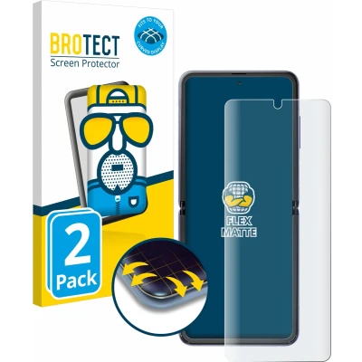 Afbeelding van BROTECT Screenprotector voor Samsung Galaxy Z Flip 5G Folie Beschermfolie matte volledig dekking (2 Stuks)