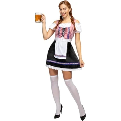 Afbeelding van FUNIDELIA Oktoberfest Kostuum voor Dames Maat: S Groen