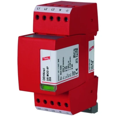 Afbeelding van DEHN 953405 DR M 4P 255 FM Overspanningsveilige afleider Overspanningsbeveiliging voor: Verdeelkast 8 kA 1 stuk(s)