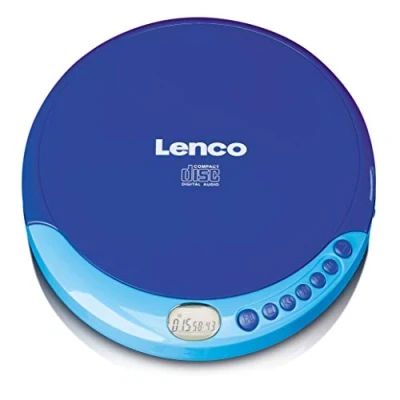 Afbeelding van Lenco CD 011BU Portable speler met oplaadfunctie Blauw Blue
