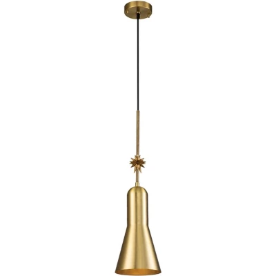 Afbeelding van Elstead Lighting LED Pendelarmatuur Etoile 1X E27 Max 60W Dimbaar Aged Brass and Gold Leaf