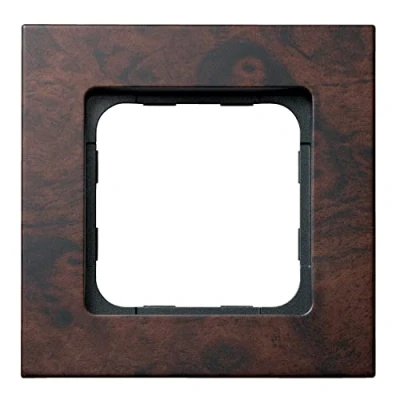Afbeelding van Somfy 9015237 frame van pvc, kleur notenhout, voor wandbediening Smoove