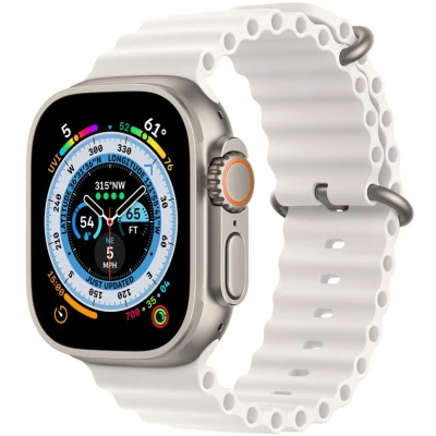 Afbeelding van Apple Watch Ultra Ocean bandje 49mm Wit