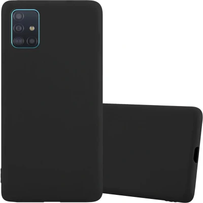 Afbeelding van Cadorabo Hoesje geschikt voor Samsung Galaxy A51 5G in CANDY ZWART Beschermhoes gemaakt van flexibel TPU silicone Case Cover