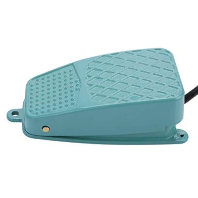 Afbeelding van YWBL WH TFS 2 elektrische pedaalschakelaar, momentueel, van metaal, antislip, machine besturingspedaal met 1,2 m AC kabel 250 V, 10 A, SPDT NO NC, verandering stroombron