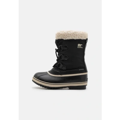 Afbeelding van Sorel YOOT PAC WP Unisex Veterlaarzen voor kinderen, Maat: 37, Black Textiel/ synthetisch