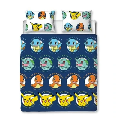 Afbeelding van Pokemon dekbedovertrek 200 x cm. Pokémon dekbed tweepersoons met 2 kussenslopen dubbelzijdig