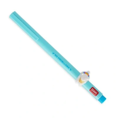 Image de Legami Stylo gel Lovely Friends, animal décoratif amovible et recombinable, évite le roulement, l&#039;encre bleue, pointe fine 0,5 mm, thème lame