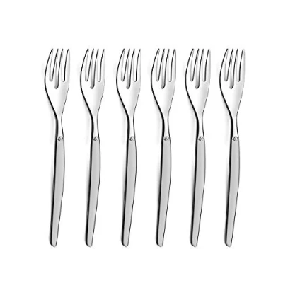Image de Lou Laguiole Jet 6 fourchettes à gâteau