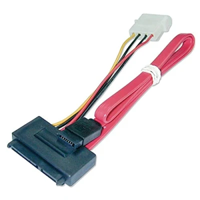 Afbeelding van LINDY HDD Aansluitkabel [2x SATA bus 7 polig, IDE stroomstekker 4 polig 1x combi 15+7 polig] 0.30 m Meerdere kleuren