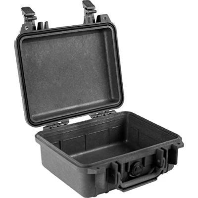 Afbeelding van PELI Schokbestendige beschermhoes voor elektronische apparaten en camera&#039;s, IP67 waterdicht, stofdicht, 4 liter, gemaakt in de VS schuimstofvrij, zwart, 1200 stuks