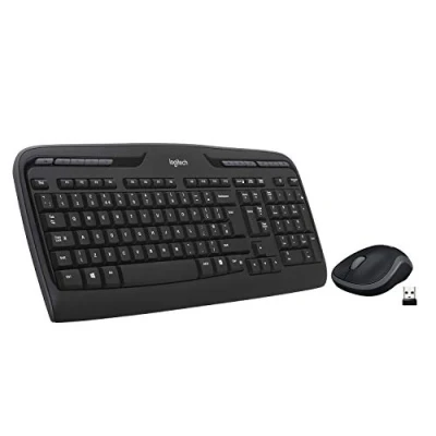 Afbeelding van Toetsenbord Logitech MK330 Qwerty +muis zwart
