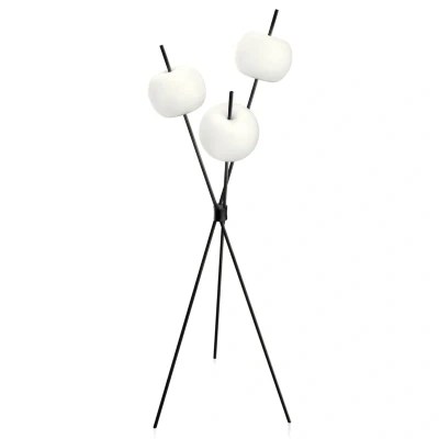 Afbeelding van Kundalini Kushi moderne LED vloerlamp, zwart