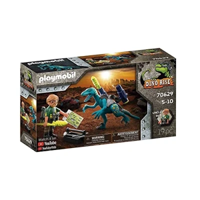 Image de Playmobil 70629 Dino Rise Deinonychus Uncle Rob : S&#039;armer pour le combat