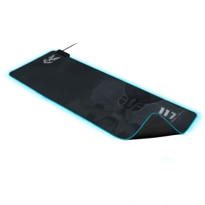 Afbeelding van Razer Goliathus Geavanceerde Chrome Gaming Muismat Aanpasbare RGB verlichting Zachte Stof Gebalanceerde Controle Snelheid Antislip Rubber Base Halo Infinity Edition