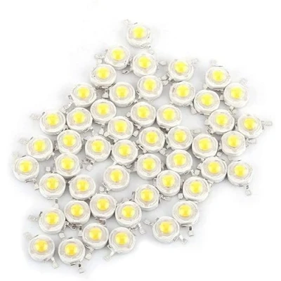 Afbeelding van 100 Stks High Power Led Chip, 1W Super Heldere Intensiteit SMD Lichtzender Componenten Diode Lamp Kralen Chip DIY Verlichtingsarmaturen voor Schijnwerper Spotlight (Warm Wit 3000K)