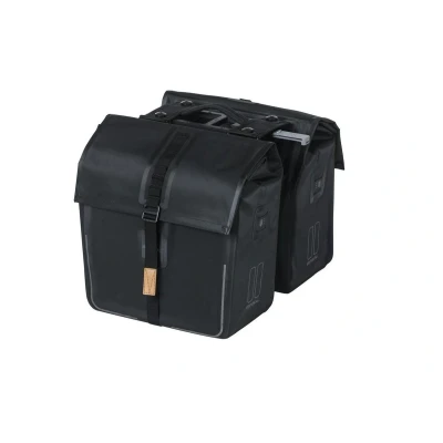 Afbeelding van Dubbele fietstas Basil Urban Dry MIK 50 liter 36 x 17 42 cm mat zwart