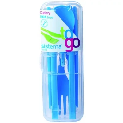 Afbeelding van Sistema To Go Bestekset Mes Vork Lepel &amp; Chopsticks