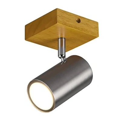 Afbeelding van TRIO MARLEY Spot Nikkel mat excl. 1x GU10 4,5W Houten element