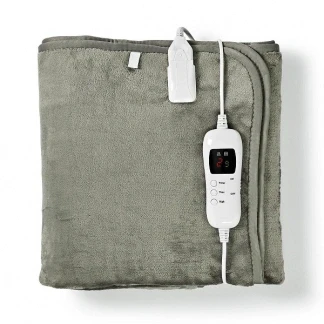 Afbeelding van Elektrische deken Nedis 80 x 150 cm (9 warmtestanden, Timer, Onderdeken)