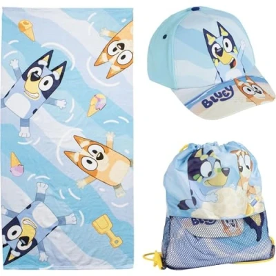 Afbeelding van Badhanddoek Bluey Blauw