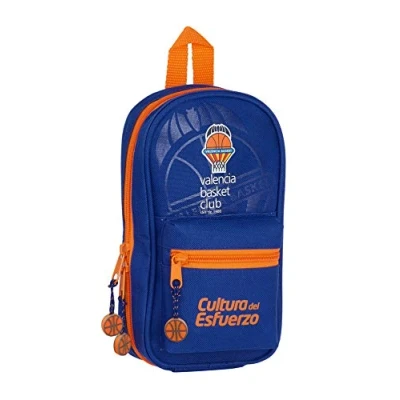 Afbeelding van Etui Valencia Basket Blauw Oranje (33 Onderdelen)