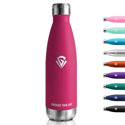 Afbeelding van Thermosfles, 750 ml, geschikt voor koolzuurhoudende dranken, BPA vrij, lekvrij, dubbelwandig, fitness, hardlopen, kantoor, kinderen, volwassenen, camping, koolzuurhoudend