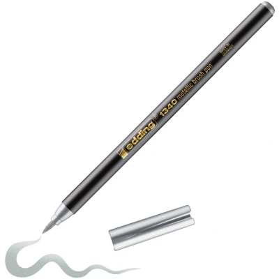 Afbeelding van Brushpen edding 1340 metallic zilver