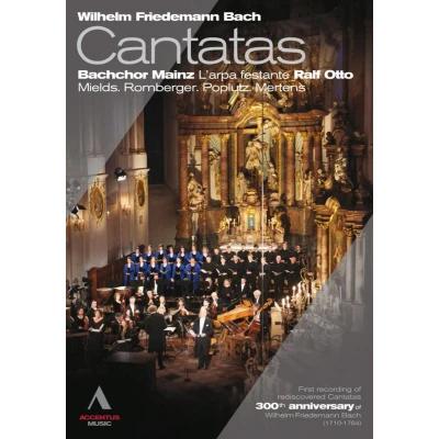 Afbeelding van Bachchor Mainz, L&#039;Arpa Festante, Rolf Otto W.F.Bach: Rediscovered Cantatas (DVD)