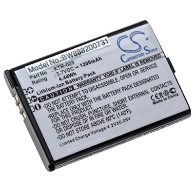 Afbeelding van vhbw Batterie de rechange pour console jeu Nintendo KTR 003 (1200 mAh, 3,7 V, Li Ion)