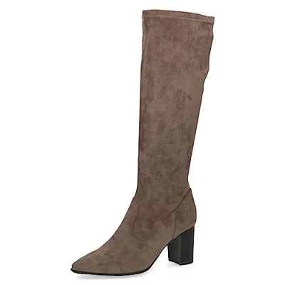 Afbeelding van Caprice Laarzen Taupe stretch, Dames, Maat: 38, stretch Textiel