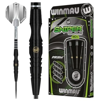 Afbeelding van WINMAU Sniper Black: Steeltip Tungsten Dartpijlen Professioneel 22g