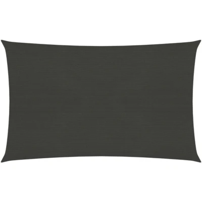 Afbeelding van Zonnezeil 160 g/m² 3x4,5 m HDPE antracietkleurig