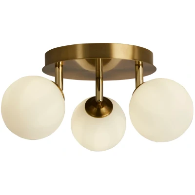 Afbeelding van Crosby plafondlamp, goud / wit