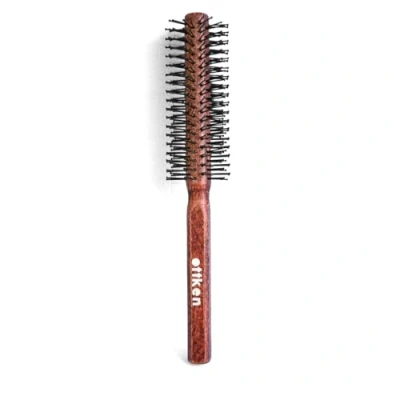 Afbeelding van Ronde baardborstel voor mannen het gladmaken en ontwarren van haar, haarborstel met speciale noppen, echt hout baard haar (breed)