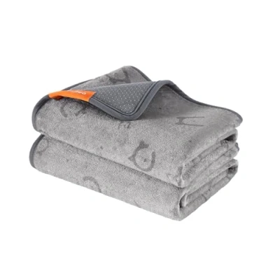 Afbeelding van Feandrea Absorberende hondenmat, wasbaar, 2 pakketten, herbruikbaar, 91 x 86 cm, M, dierentrainingsmat, lekvrij, antislip, voor honden, katten, konijnen, duifgrijs, PTD002G01