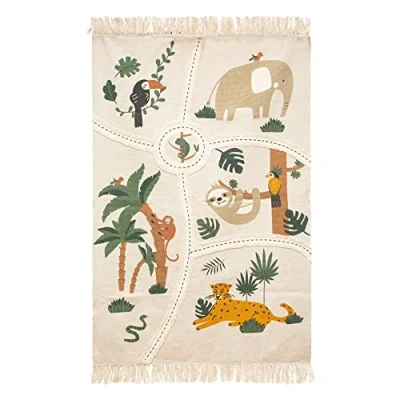 Afbeelding van Atmosphera Kindertapijt &quot;Jungle&quot; katoen L 100 x D 0 5 H 150 cm