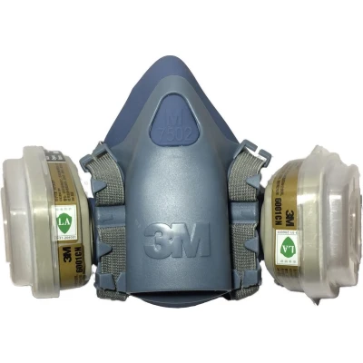 Afbeelding van 3M Halfgelaatsmasker 7502 inclusief 6001CN filters