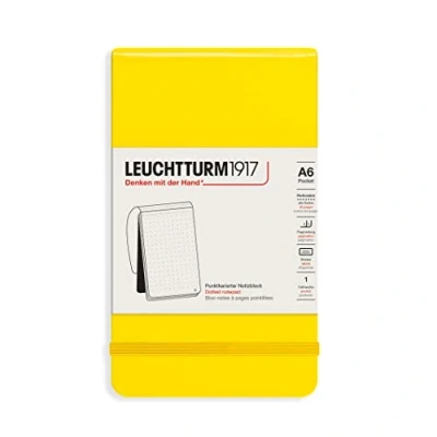 Afbeelding van Leuchtturm AGENDALEMOD schrijfblok &amp; schrift A6 184 vel Geel