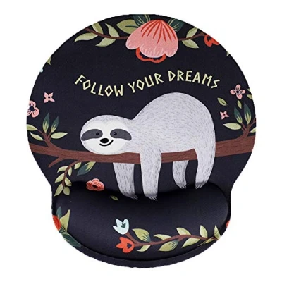 Afbeelding van AOKSUNOVA Ergonomische Muismat met Polssteun Mouse Pad Mousepad Traagschuim Anti peesschede
