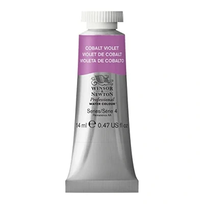 Image de Winsor &amp; Newton Aquarelle Professionnel Peinture Aquarelle, Haute Luminosité, Résistante à la Lumière, Qualité Archive, Tube de 14 ML, Couleur Violet Cobalt ROW