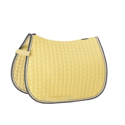 Image de Eskadron Tapis de Selle Cotton Contrast Shetty Jaune banane XXS