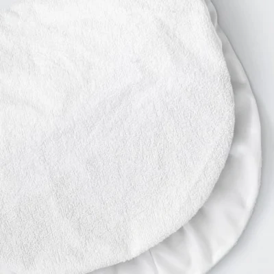 Afbeelding van Kadolis Waterdichte matrasbeschermer van biologisch katoen voor babybed 60x120 cm Absorberend en ademend Waterdicht PVC vrij OEKOTEX gecertificeerd