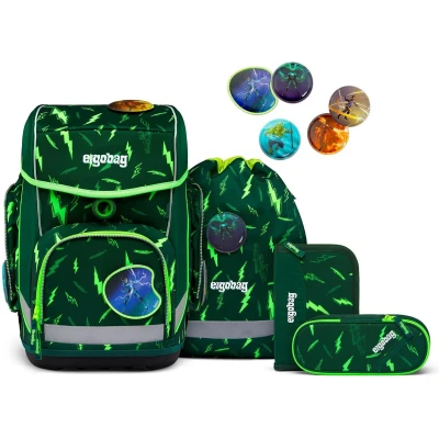 Afbeelding van Ergobag CUBO Light set 6TLG INKL Schooltas voor kinderen, Maat: One Size, Bärtastisch