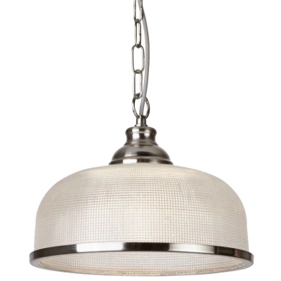 Afbeelding van Searchlight Bistro II Hanglamp Ø 27 X 77 Cm Satijn Zilver