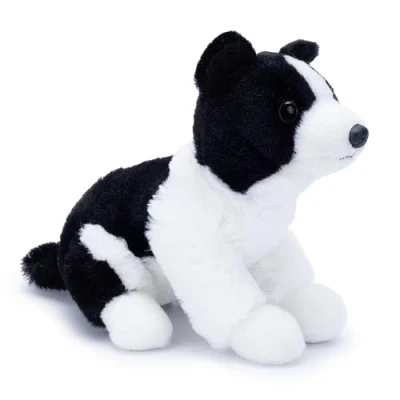 Afbeelding van Zappi Co Scout le Border Collie Pluche hond (20 cm) zachte herdershond 100% gerecycled, schattige en energieke speelkameraad