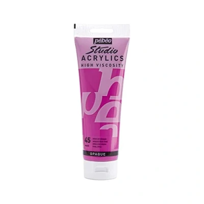 Image de Pébéo Acrylique Fine Studio Acrylics Peinture Rose Vif Opaque 250 ml 169045